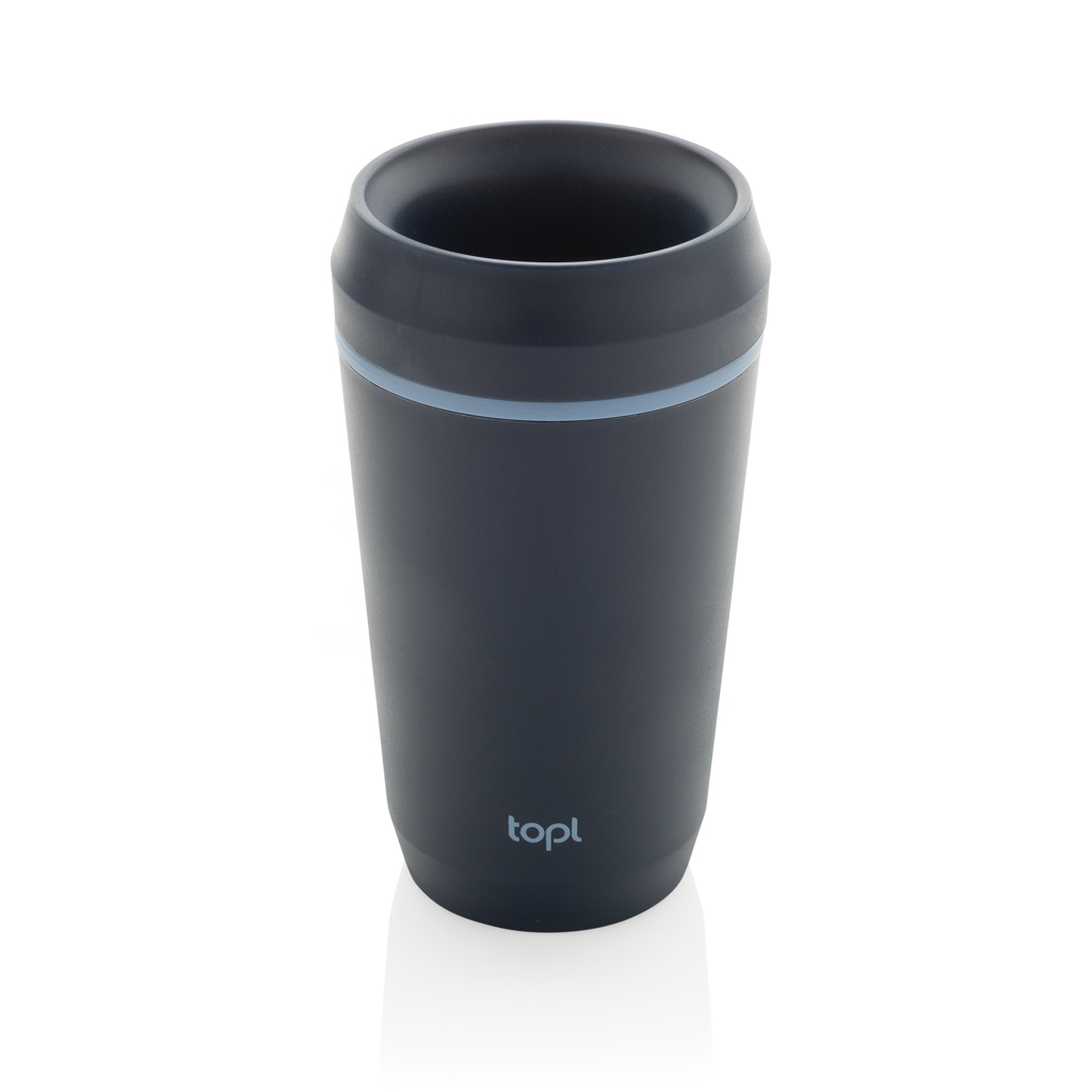Topl Potovalni lonček iz reciklirane plastike s patentiranim 360° pokrovom, 354 ml