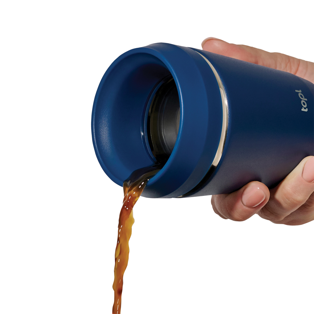 Topl Potovalna skodelica iz recikliranega jekla s patentiranim pokrovom 360°, 235 ml