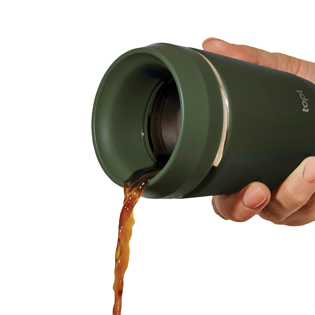 Topl Potovalni lonček iz recikliranega jekla s patentiranim 360° pokrovom, 235 ml