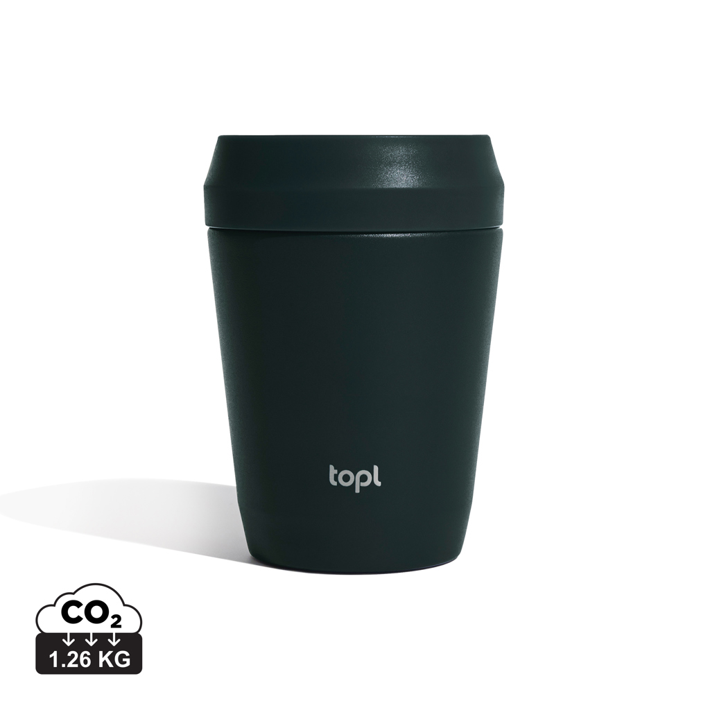 Topl Potovalni Vrč iz Recikliranega Jekla s Patentiranim 360 Pokrovom 235 ml