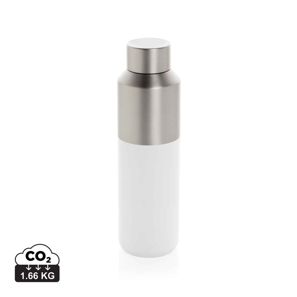 Steklenička za vodo Fluid iz recikliranega jekla s certifikatom RCS, 600 ml