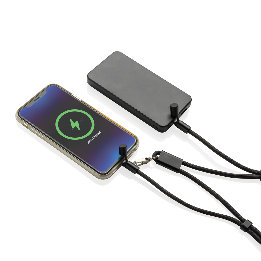 LoopAmp RCS RPET nastavljiva 160 cm vrvica za telefon s 60W kablom