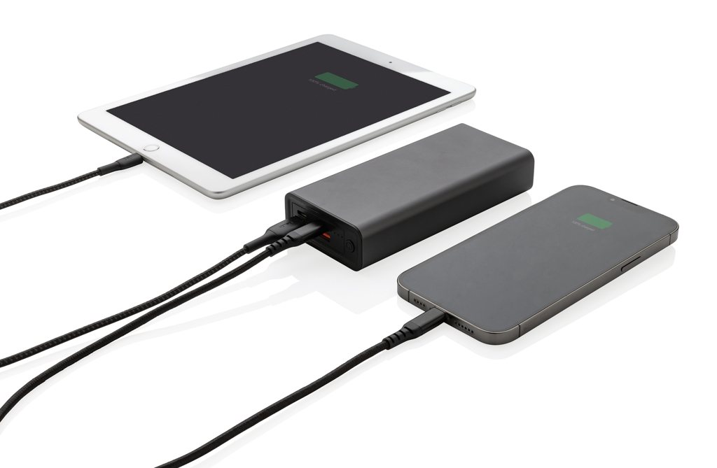 Terra RCS reciklirana 20W aluminijasta powerbank 20.000 mAh