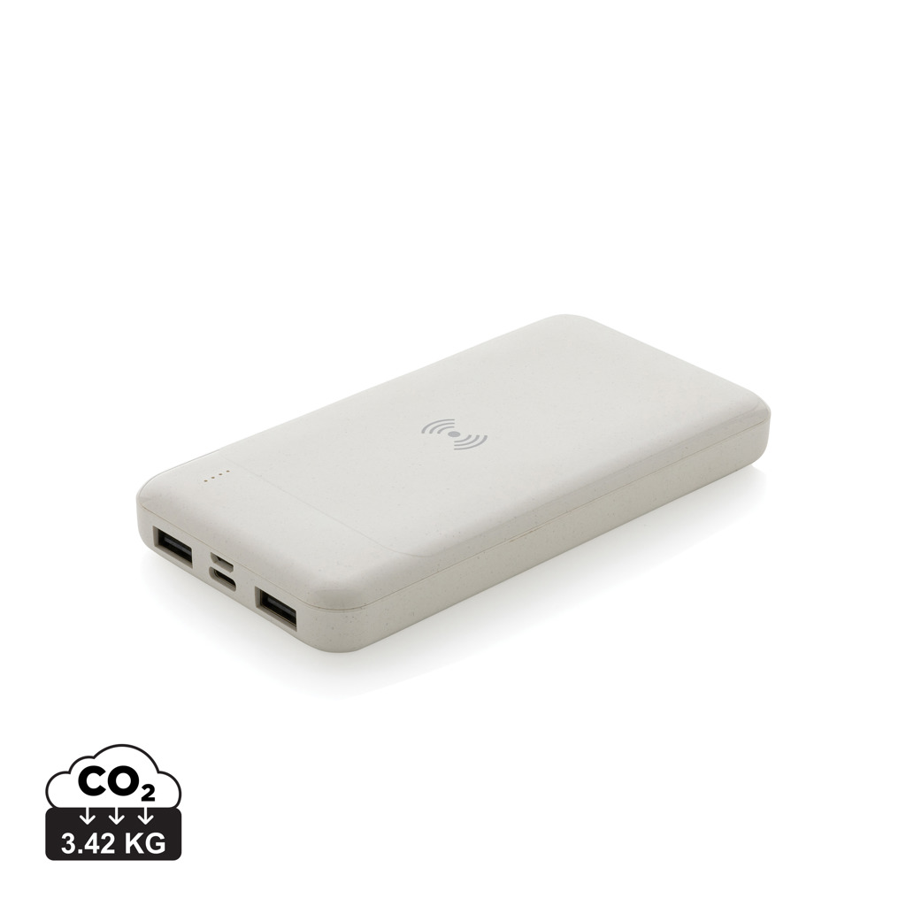 Brezžični powerbank iz reciklirane plastike, skladen s standardom RCS