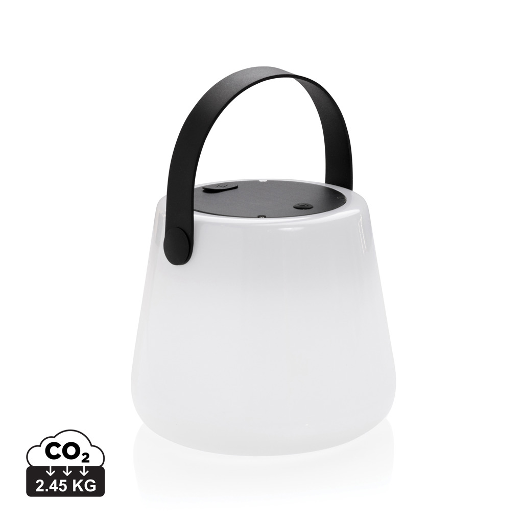 SolarGlow RCS zunanja svetilka na USB polnjenje iz recikliranega ABS