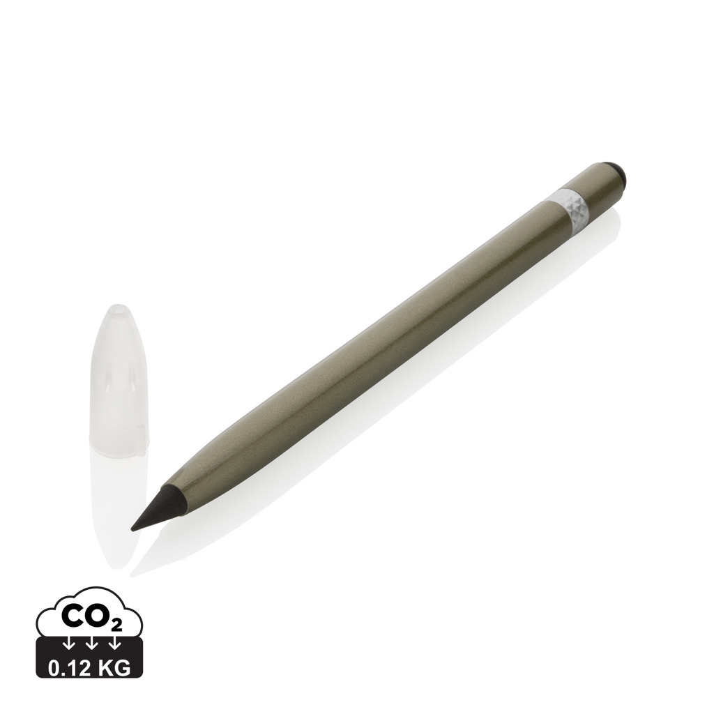 Aluminijasto pisalo brez črnila z radirko