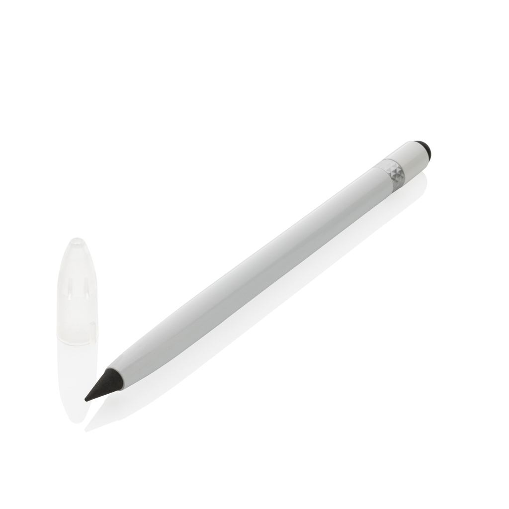 Aluminijasto neskončno pisalo z radirko