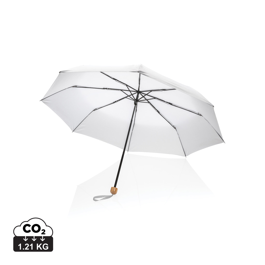 20.5' Impact AWARE™ RPET 190T Pongee bambusov mini dežnik
