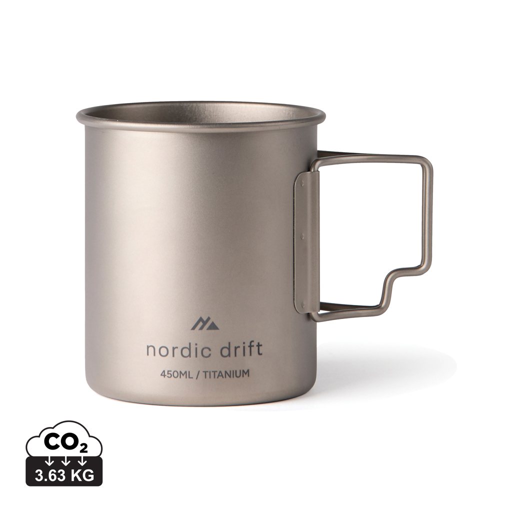 Nordic Drift Trail ultralahka titanova skodelica 450 ml