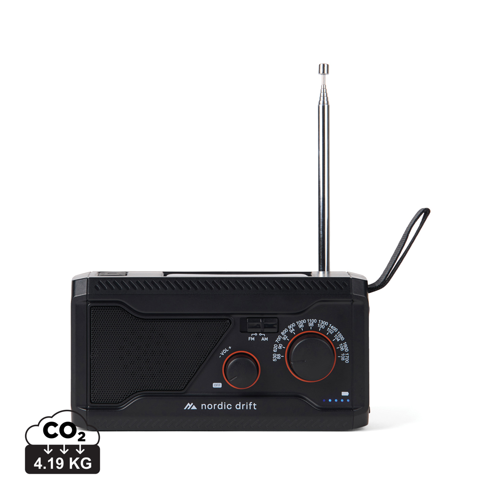 Nordic Drift Titan IPX4 večnamenski radio 4000 mAh