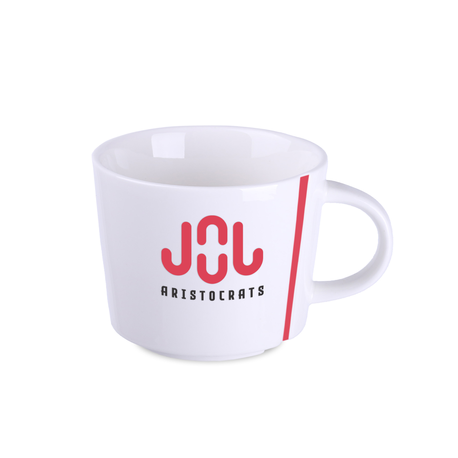 Porcelanasta skodelica Lucas z logotipom