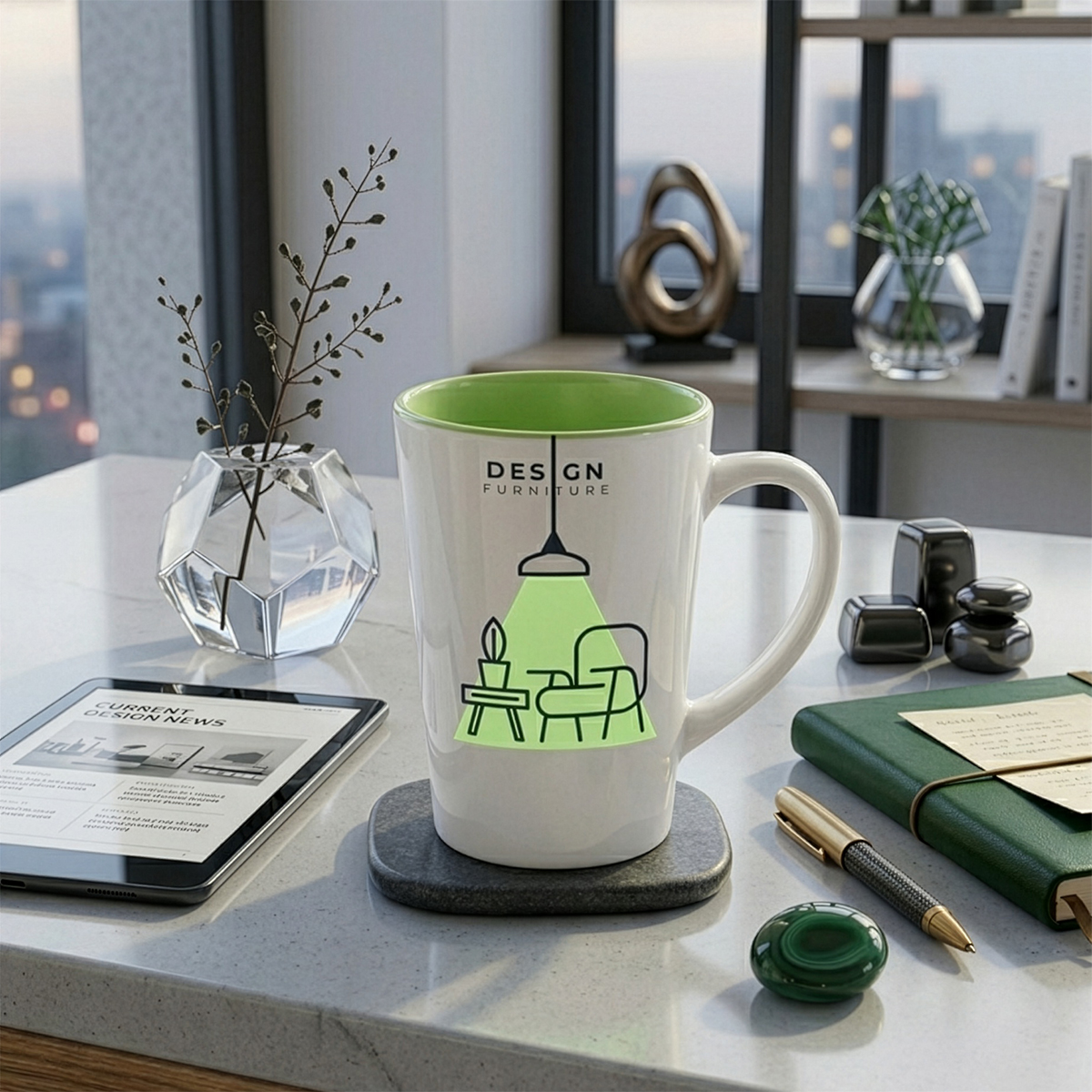 Keramična skodelica 280 ml z logotipom | Toaster darila
