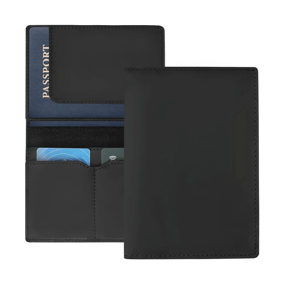 Etui za potni list iz usnja z logotipom