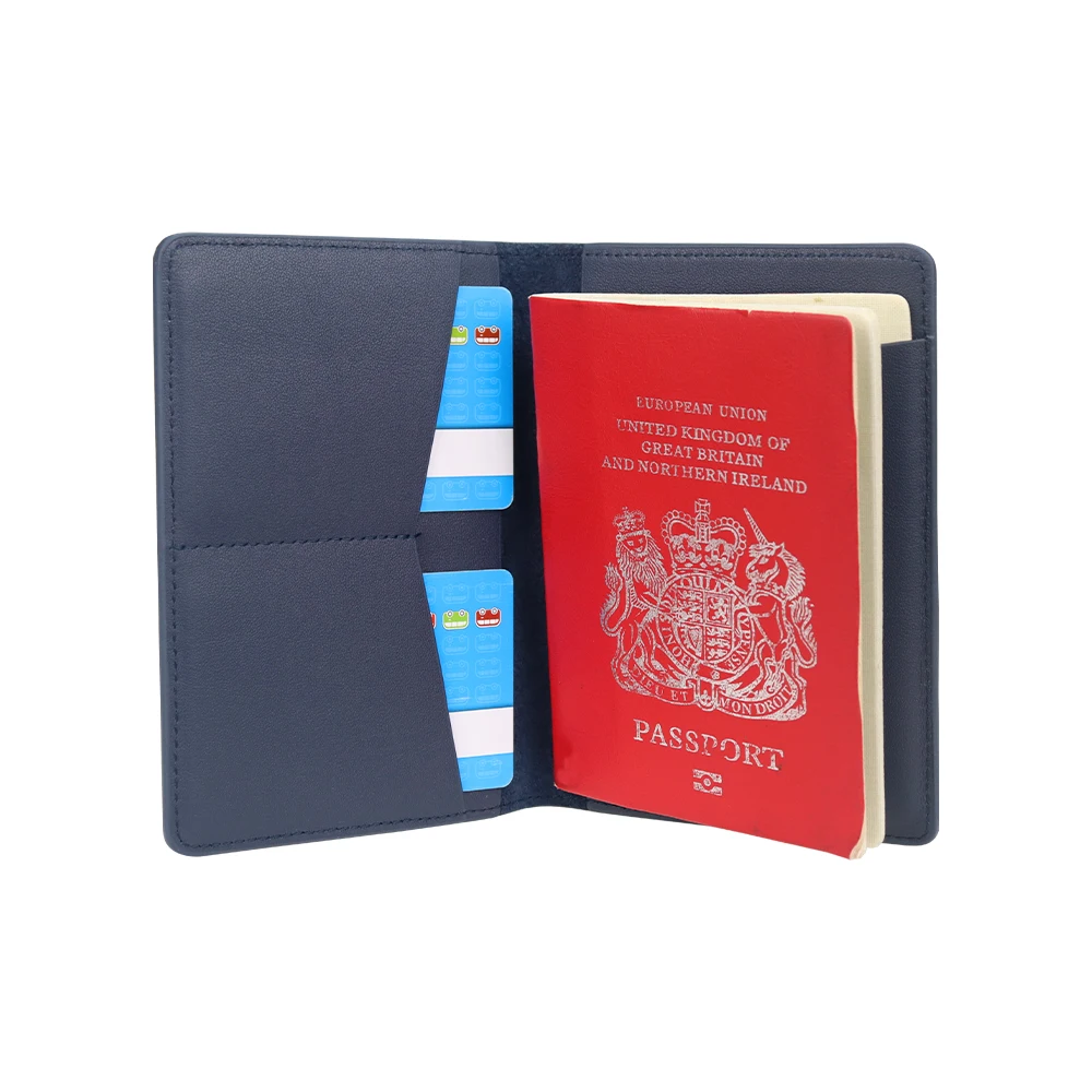 Etui za potni list iz usnja z RFID zaščito