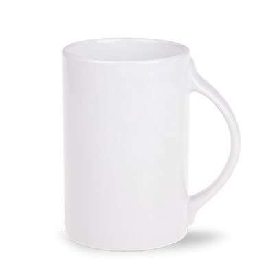 Bela skodelica 280 ml z logotipom | Toaster darila