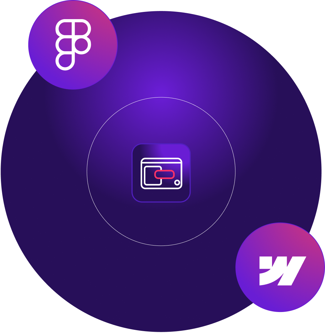 Simple diagram of how webflow and figma combined create beautifully amazing websites
