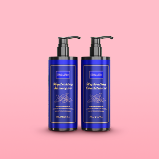 Image creative of shampoo and conditioner pumps