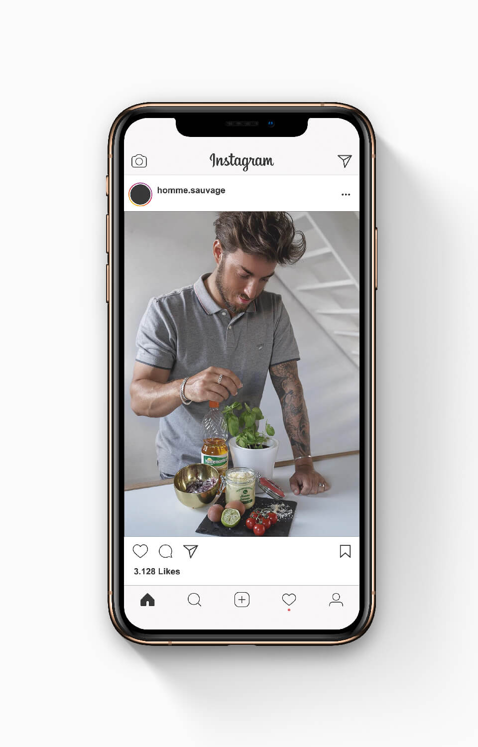 Instagram influencer post voor Vandemoortele