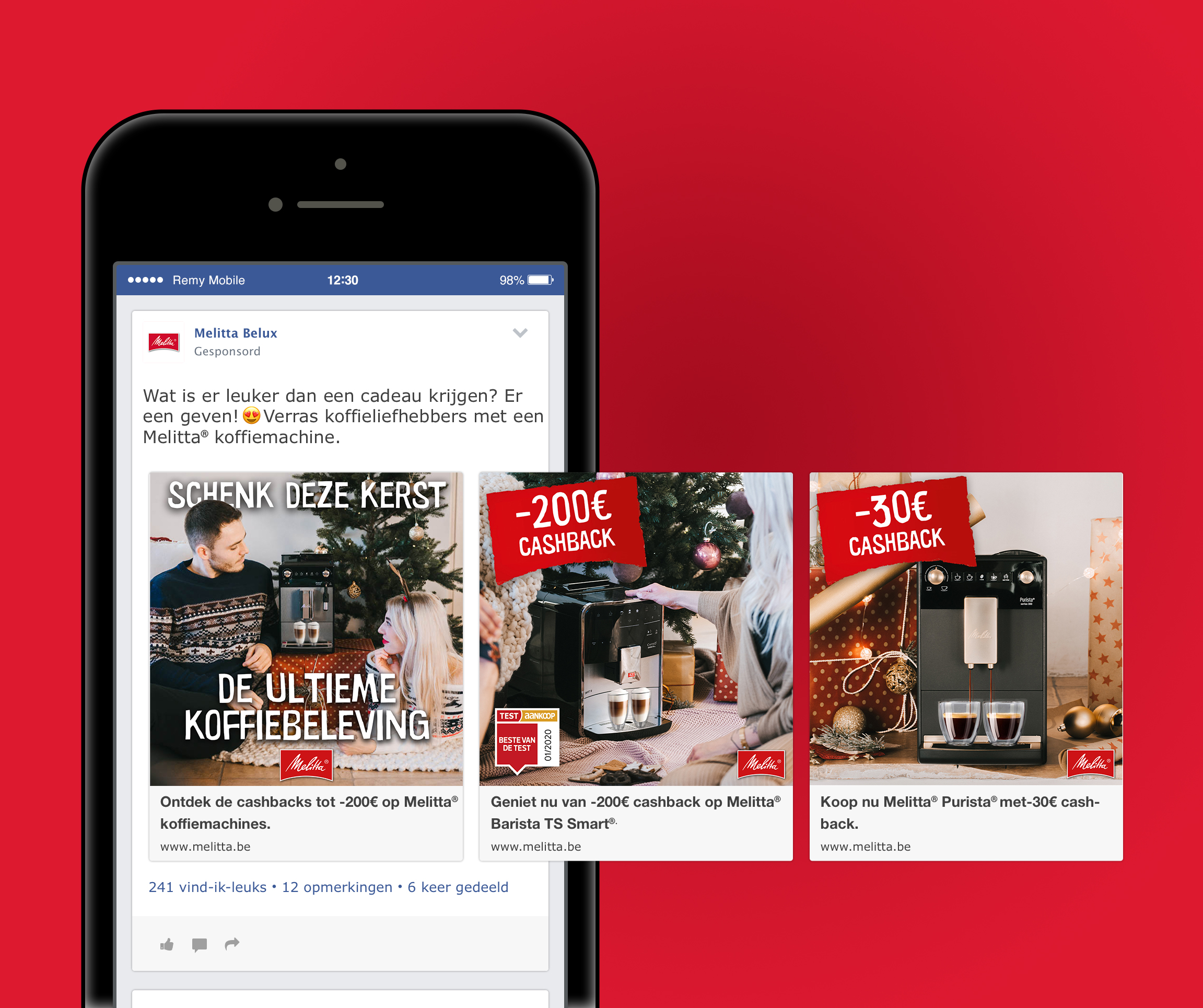 Facebook carrousel Facebook