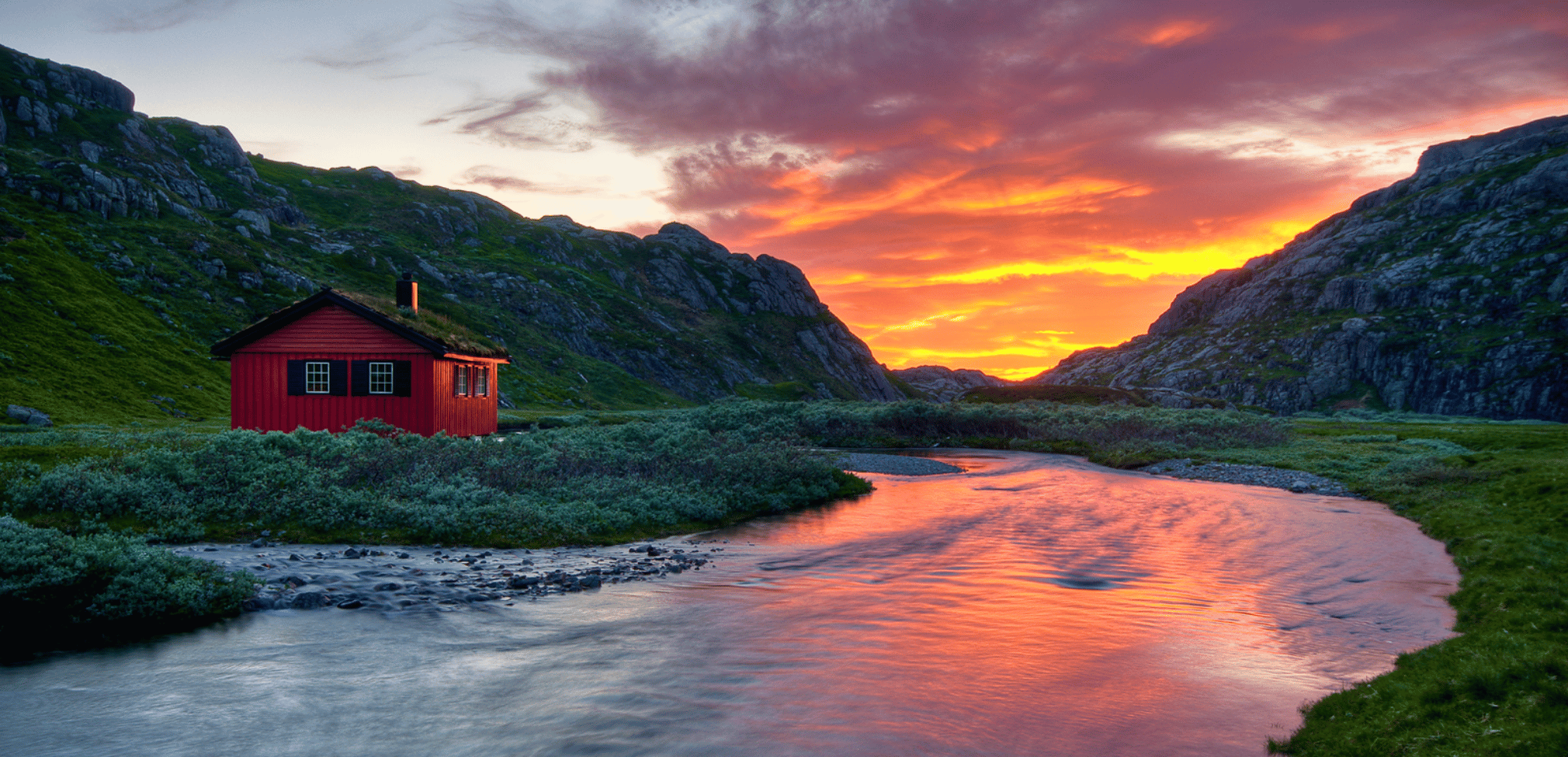 Suldal Foto Hytte ved Prostøl (Proststølen) i Kjetilstaddalen