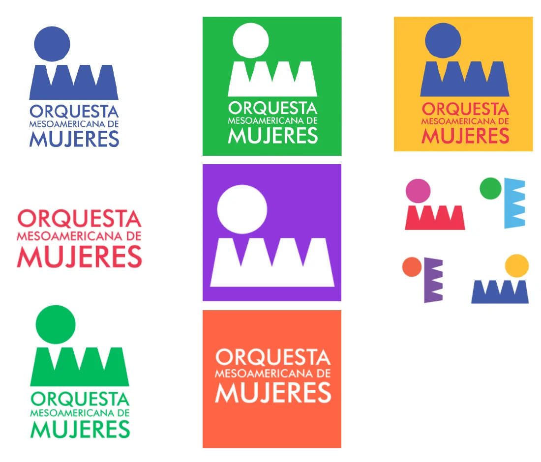 El logo final de la OMM a color.