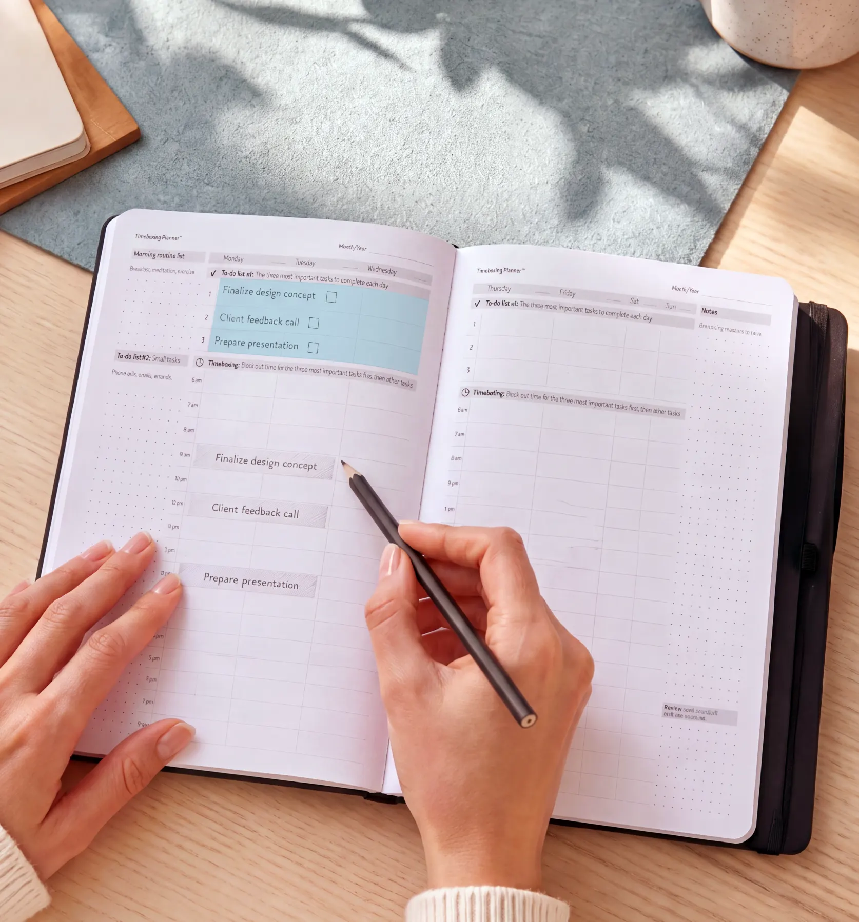 To-Do list in the planner