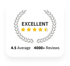 Excellent — 4.5 average from 4000+ reviews