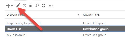 Group Edit Option in Exchange Admin Center