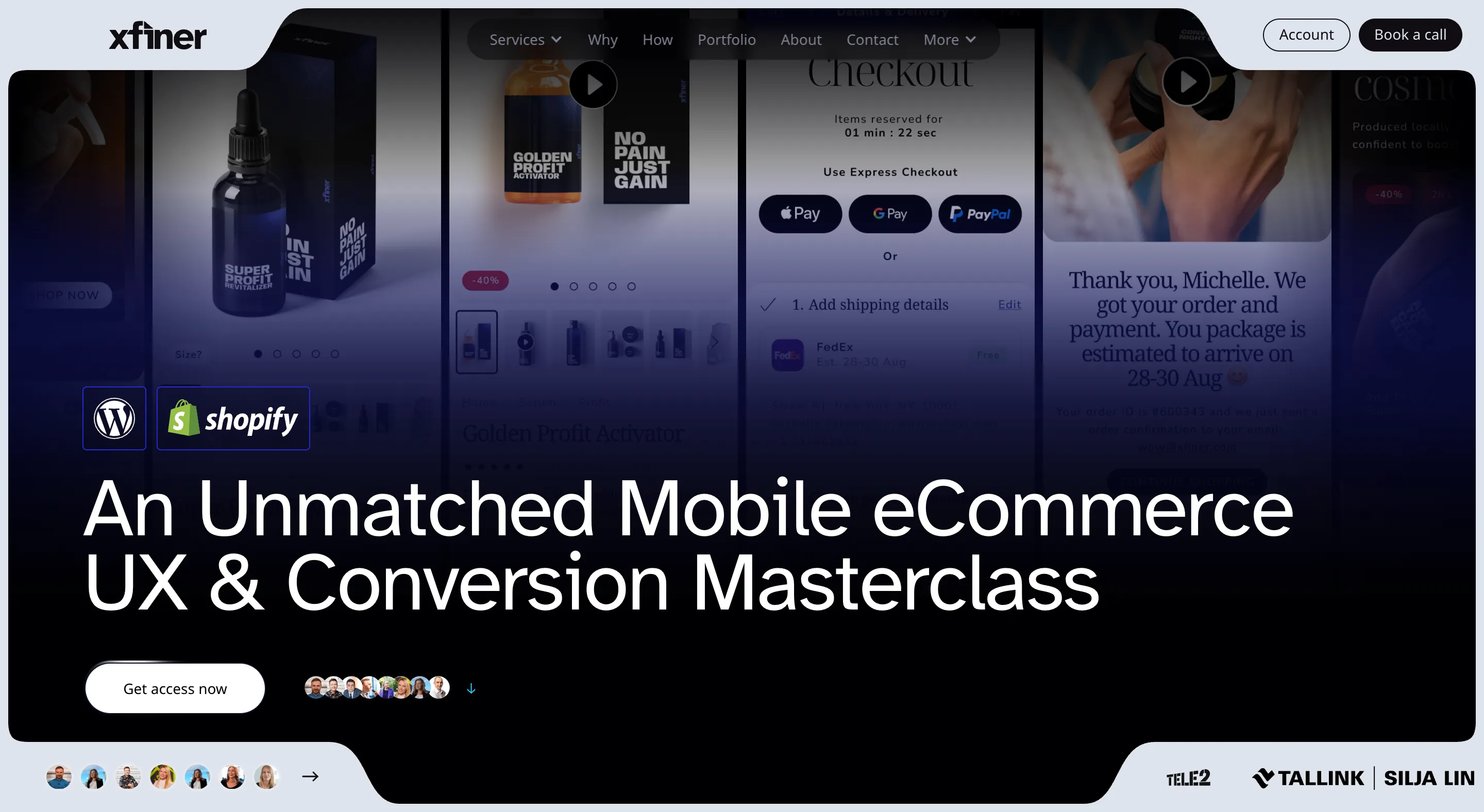 A logo of the featured company