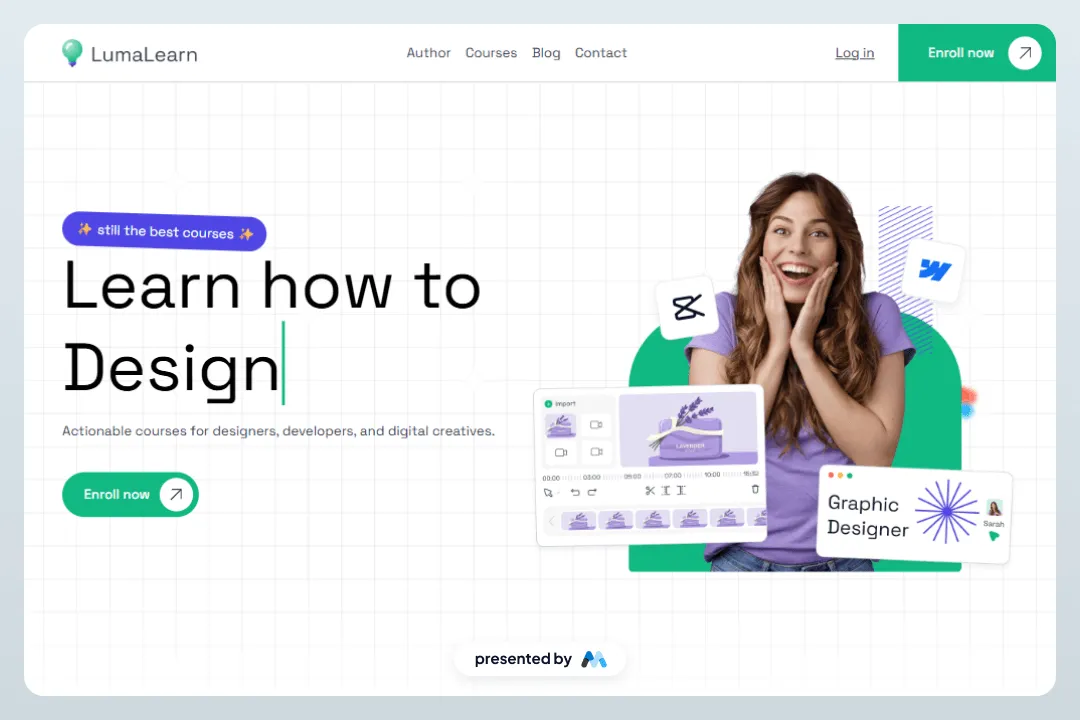 Lumalearn UI Kit Home Page