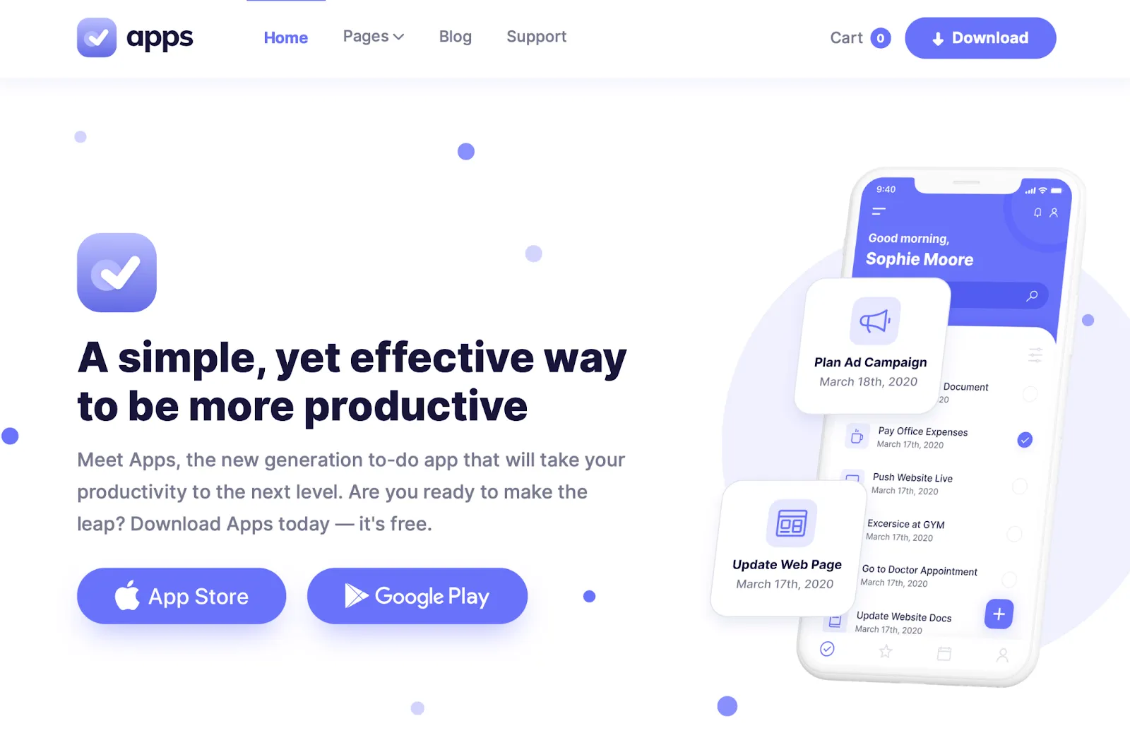 Hero image of BRIX Templates mobile app for Webflow showing a mobile phone and text