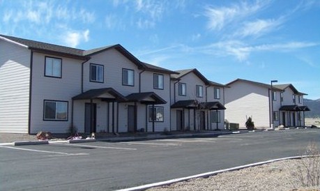 The teacher housing units on an Indian Reservation in Arizona