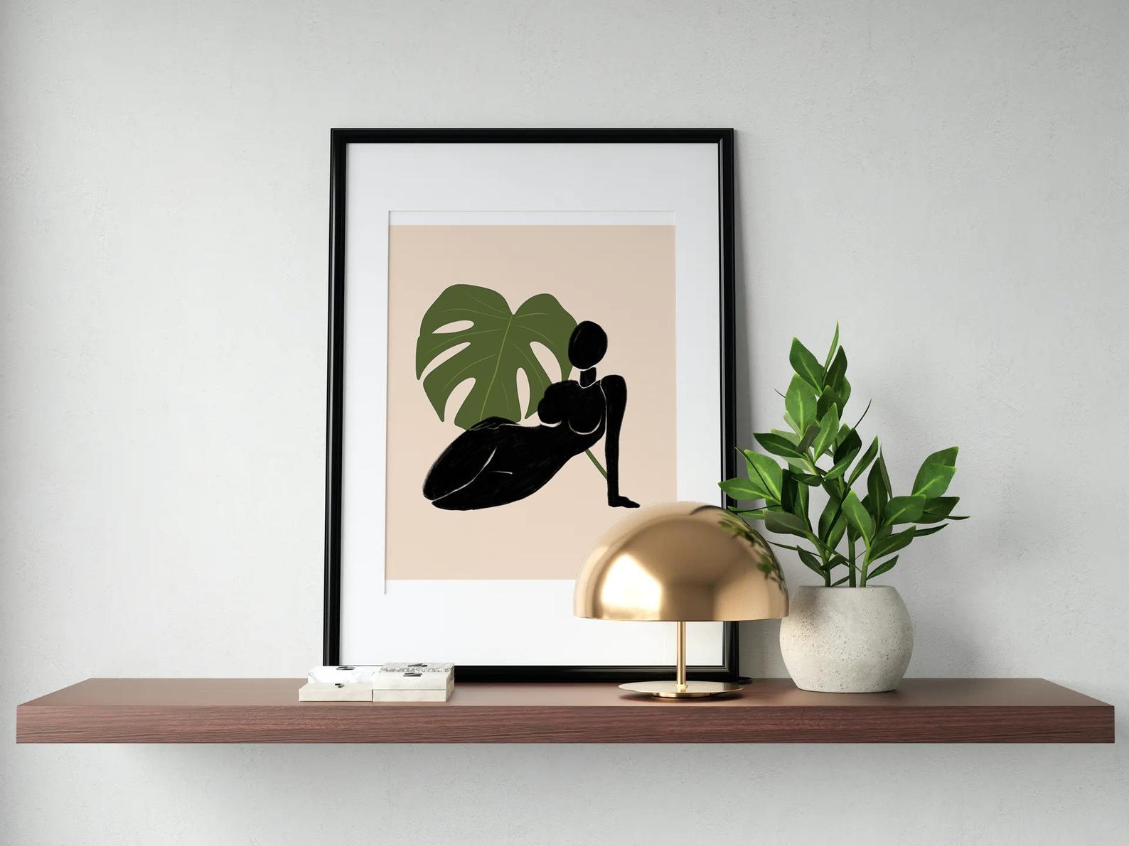 A mockup from a black owned digital prints shop on Etsy