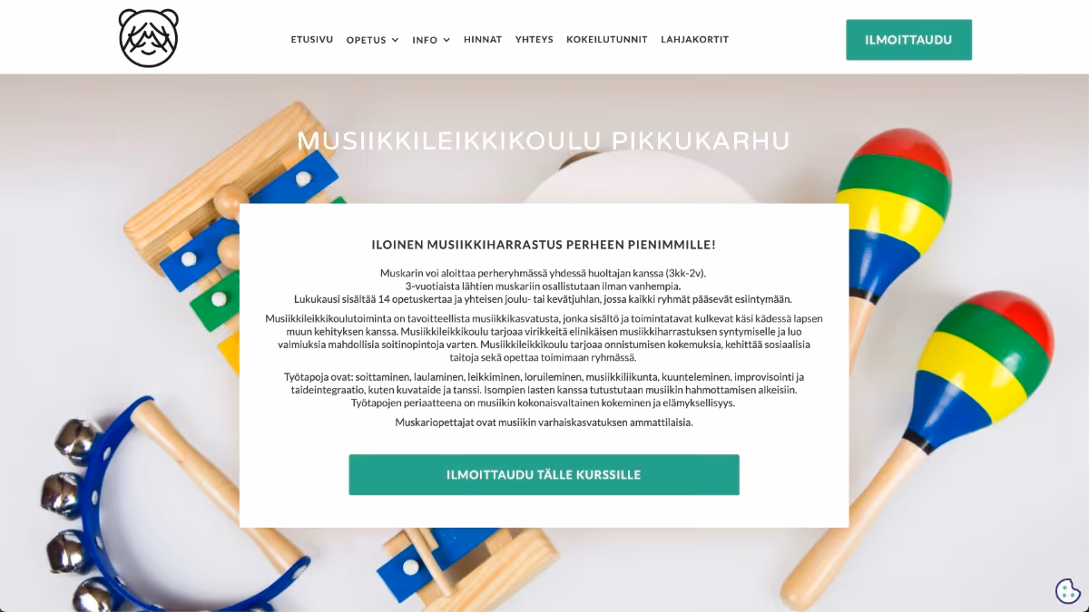 Kallion musiikkikoulu etusivu