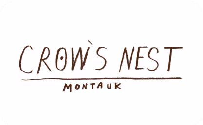 Crow's Nest Montauk logo in black and white