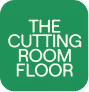 White text reading 'THE CUTTING ROOM FLOOR' on a green rounded square background.