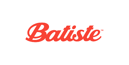 Batiste brand logo in red cursive text.