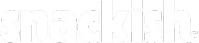 The word 'snackish' in bold white lowercase letters on a transparent background.