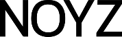 Black and white minimalist logo with stylized letters forming 'NOYZ'.