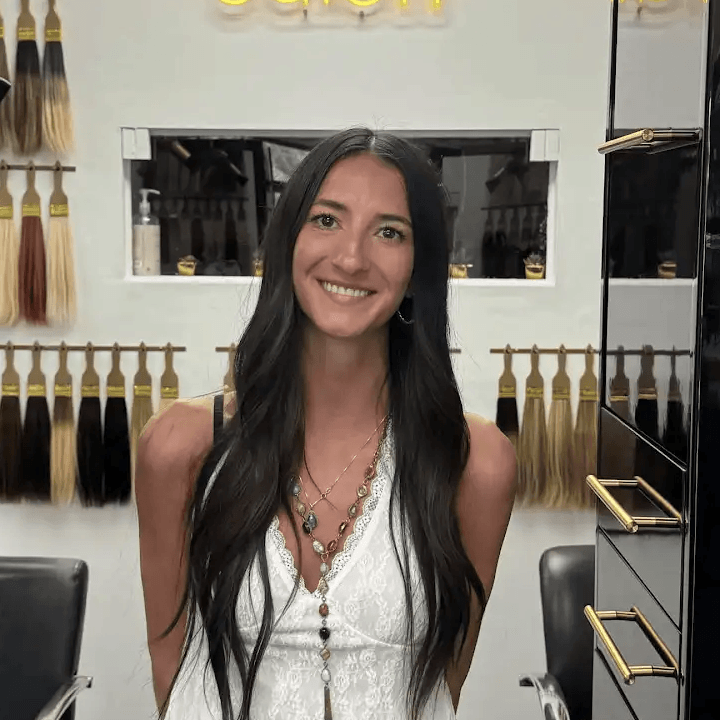 Kassie, a hairstylist at Amanda Moncur Salon
