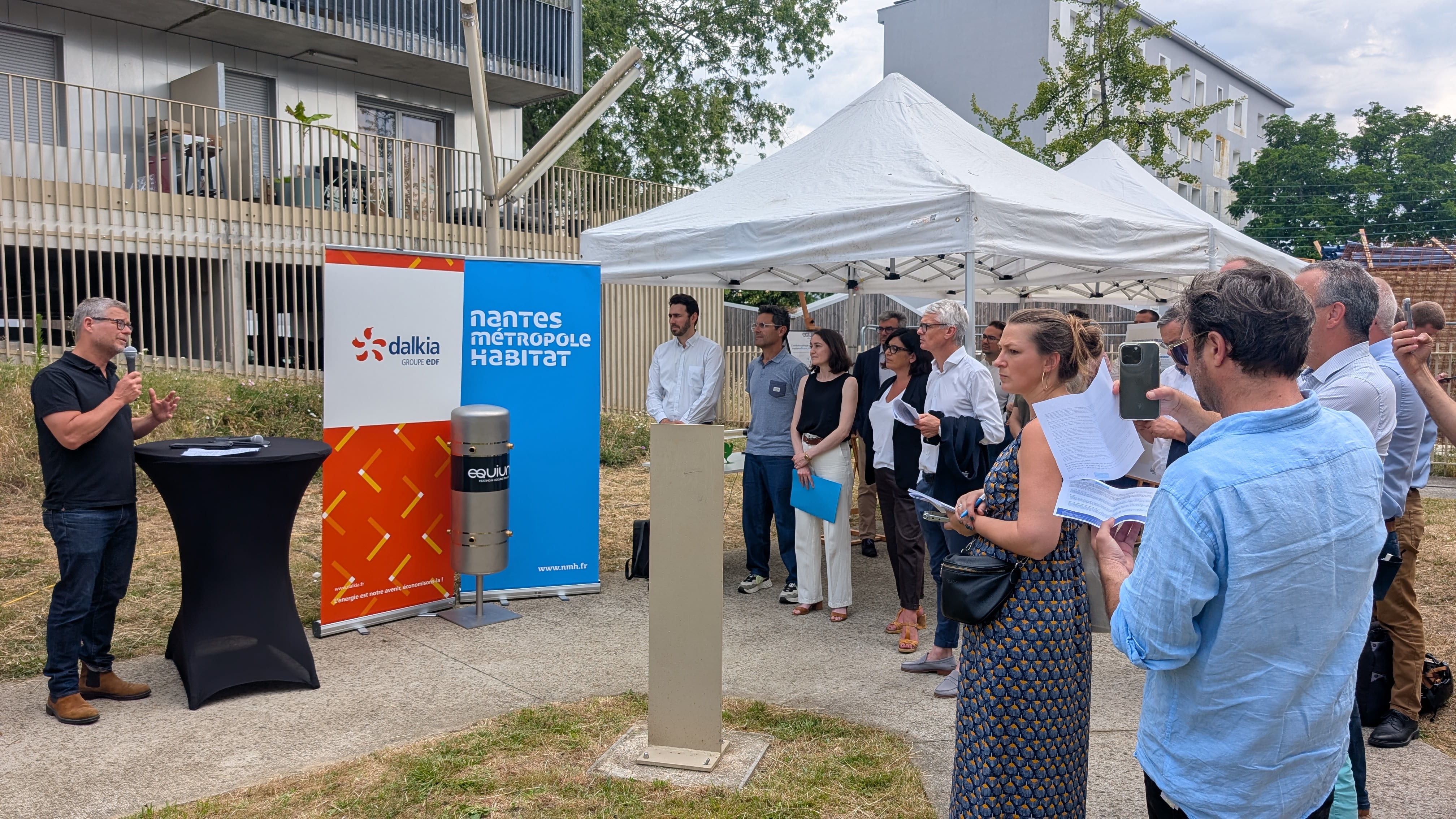 EQUIUM, inauguration pompe à chaleur thermoacoustique 