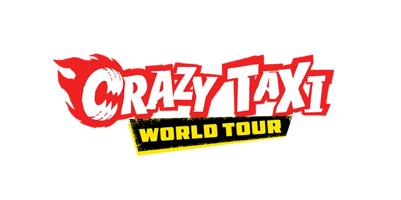 The logo for Crazy Taxi World Tour
