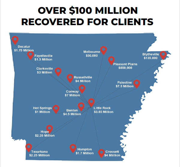 Jackson Law Firm Verdict Map