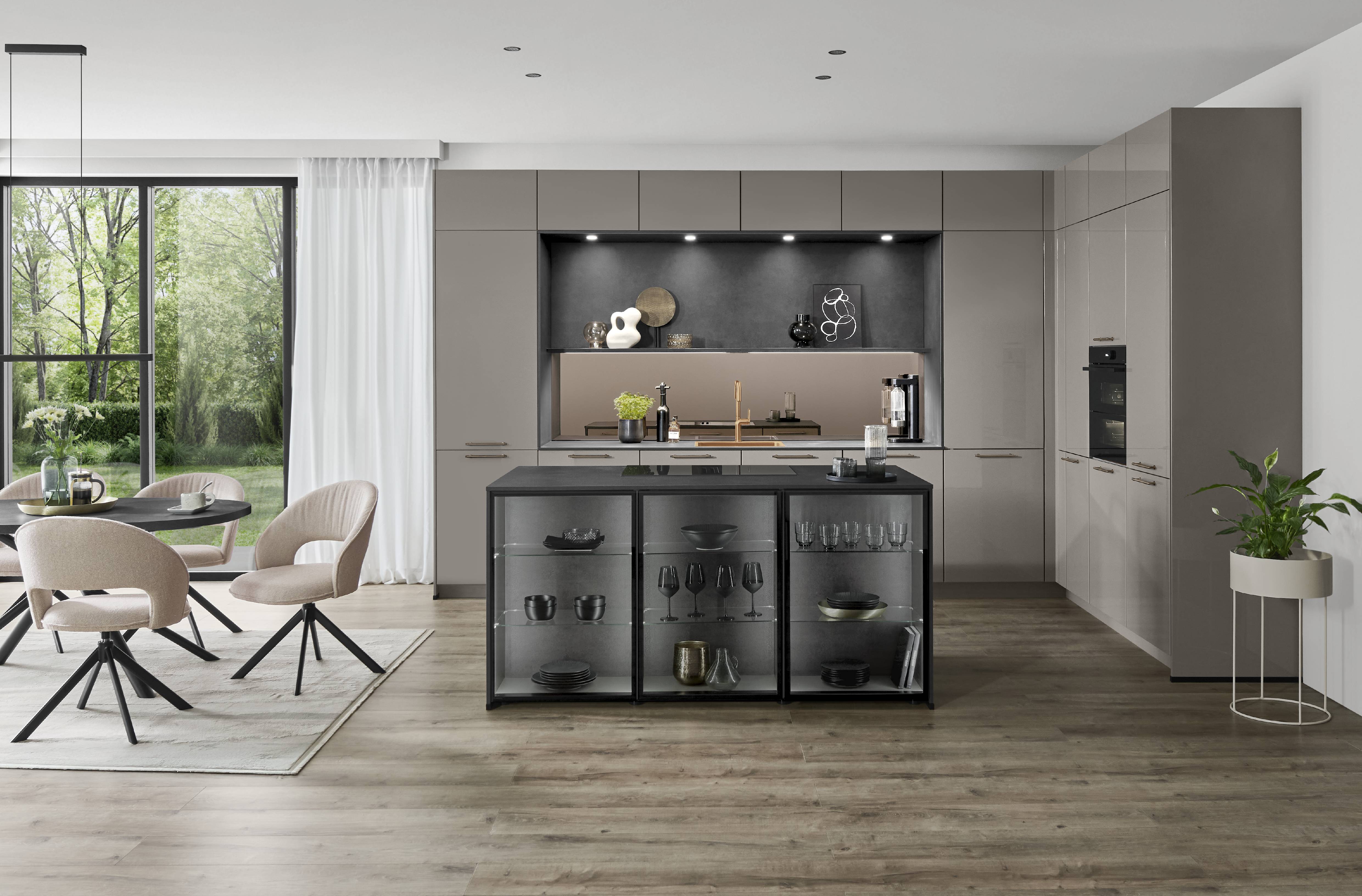 Nobilia Novalux 513 Taupe Grey HG