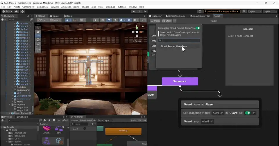 Unity AI — animated behavior authoring in the Unity Editor