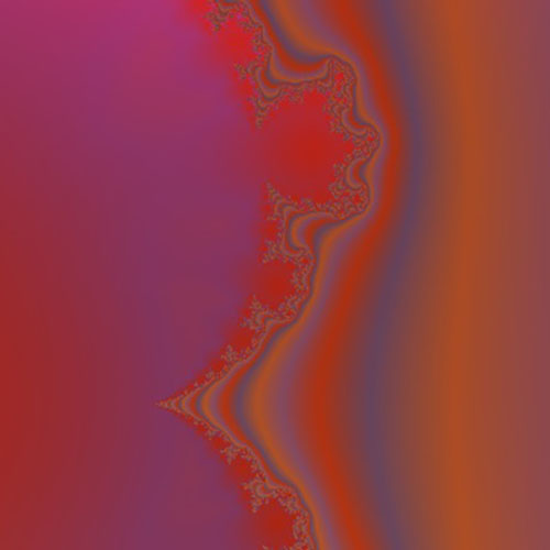 Red and violet 2D fractal boundary