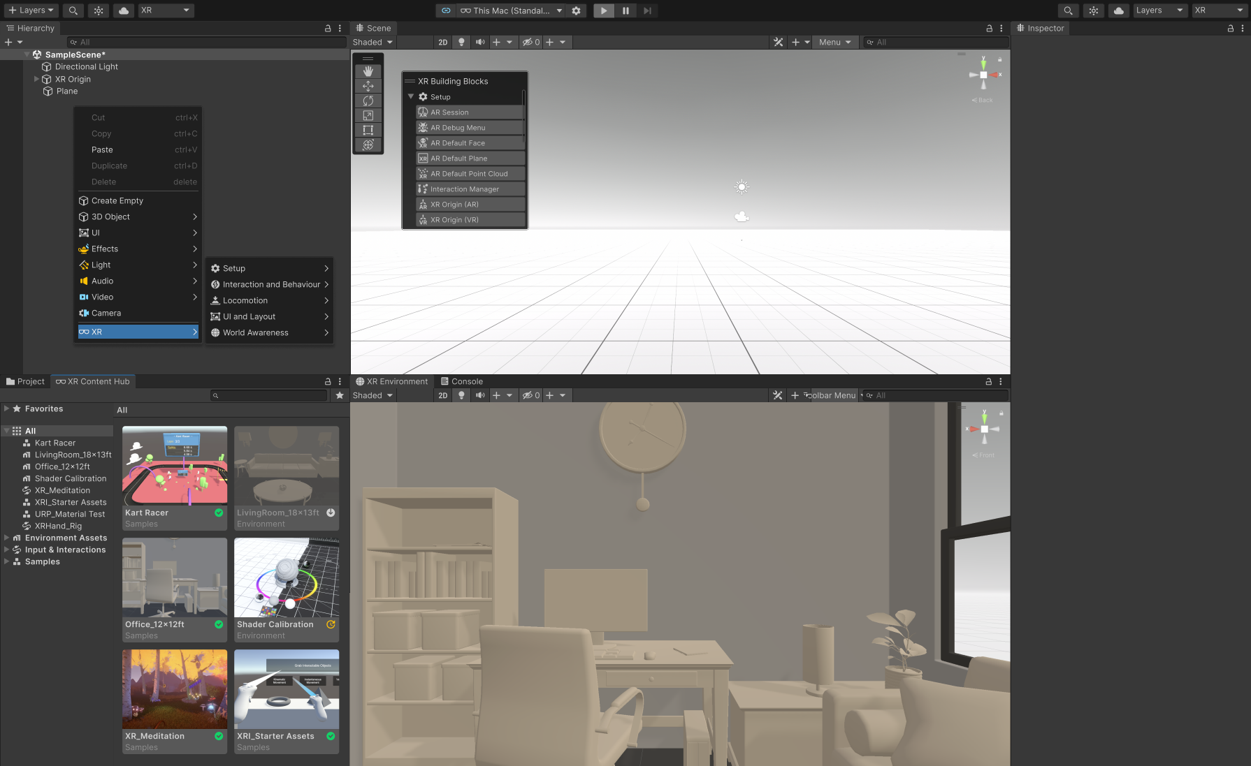 Building Blocks — original Unity XR authoring concept