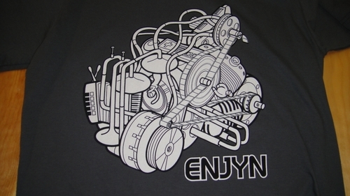 Two-color screen print