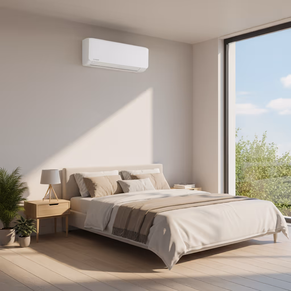 Airco binnen-unit in slaapkamer