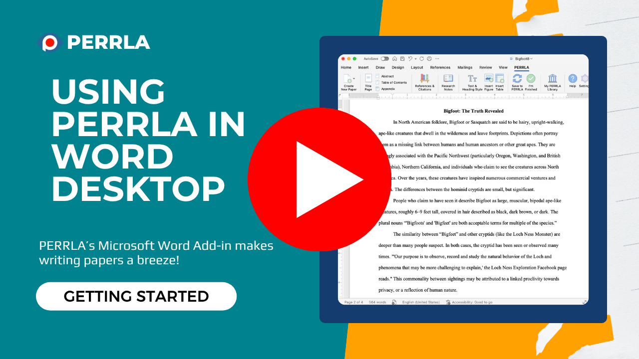 Watch how to use PERRLA in Microsoft Word (desktop)